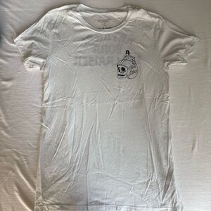 The Litas Hellraiser White Skull Graphic Tee